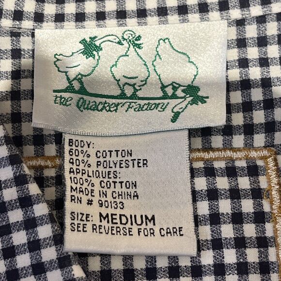 The Quacker Factory Vintage Farm Animal Button Down Long Sleeve Size M 1990s - Picture 4 of 5